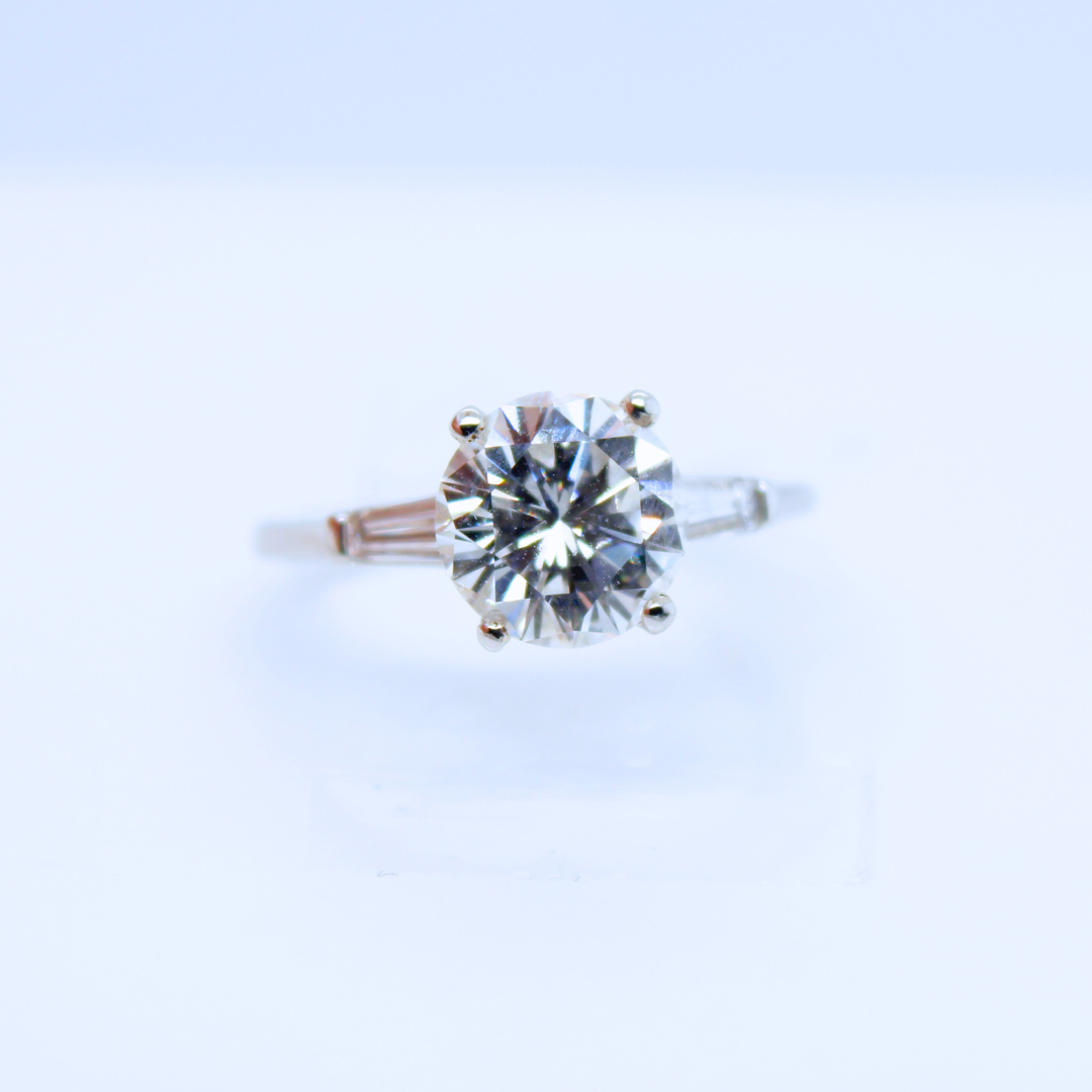 Platinum Diamond Engagement Ring 2.25CTS