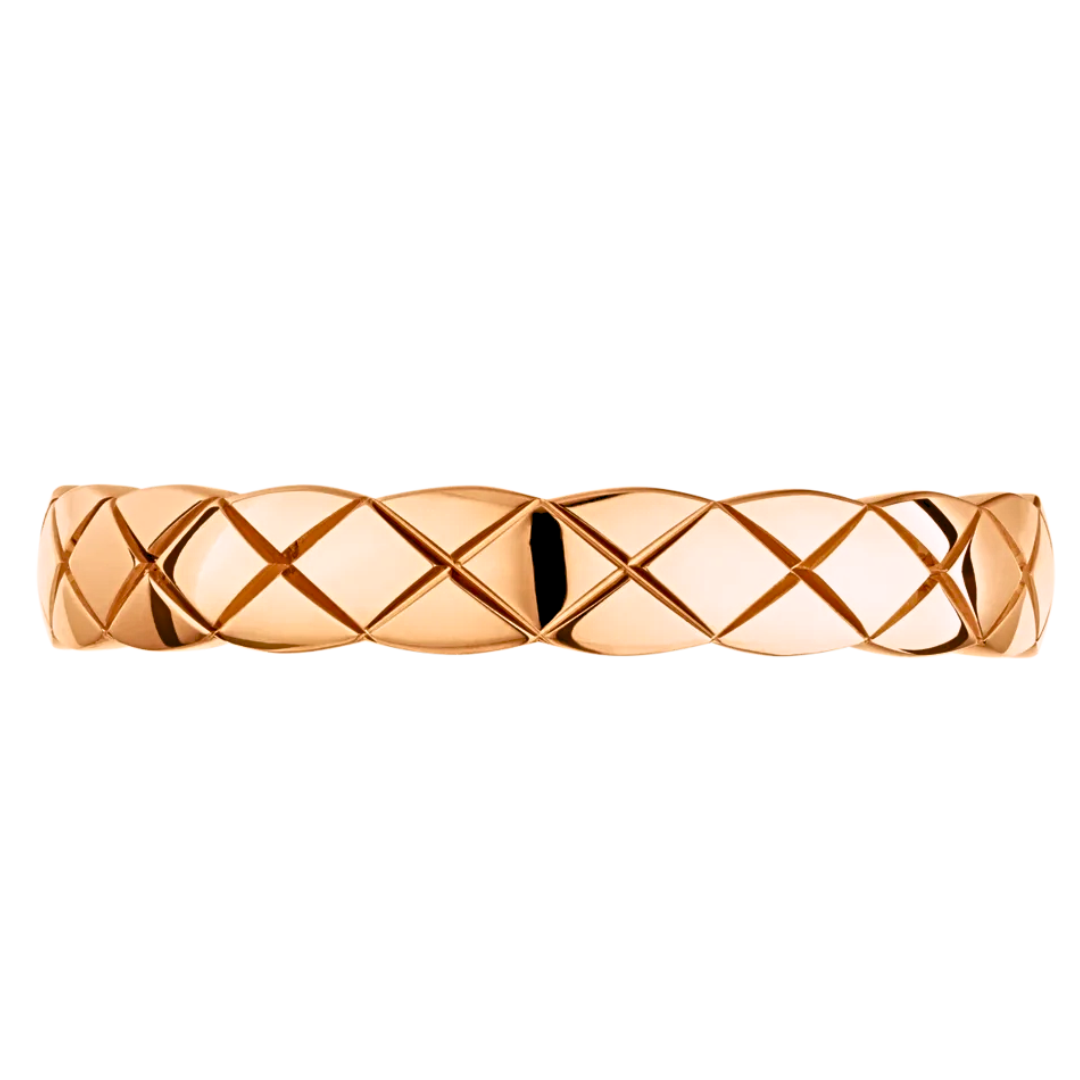 Chanel Coco Ring 18k Rose Gold Band