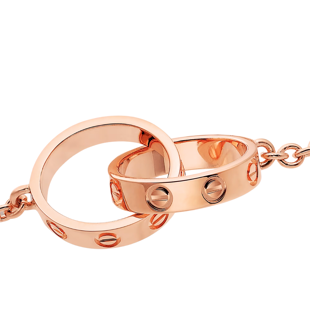 Cartier 18KRG Interlocking Love Bracelet