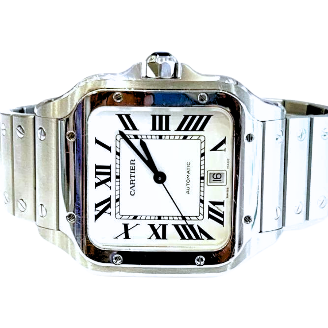 Cartier Santos Large Model Stainless Steel WSSA0018 with Card