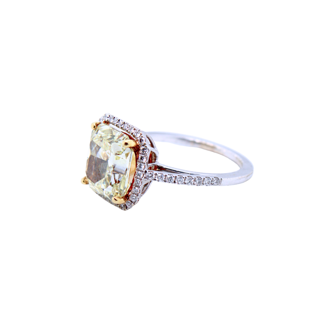 Fancy Yellow Radiant Diamond Ring