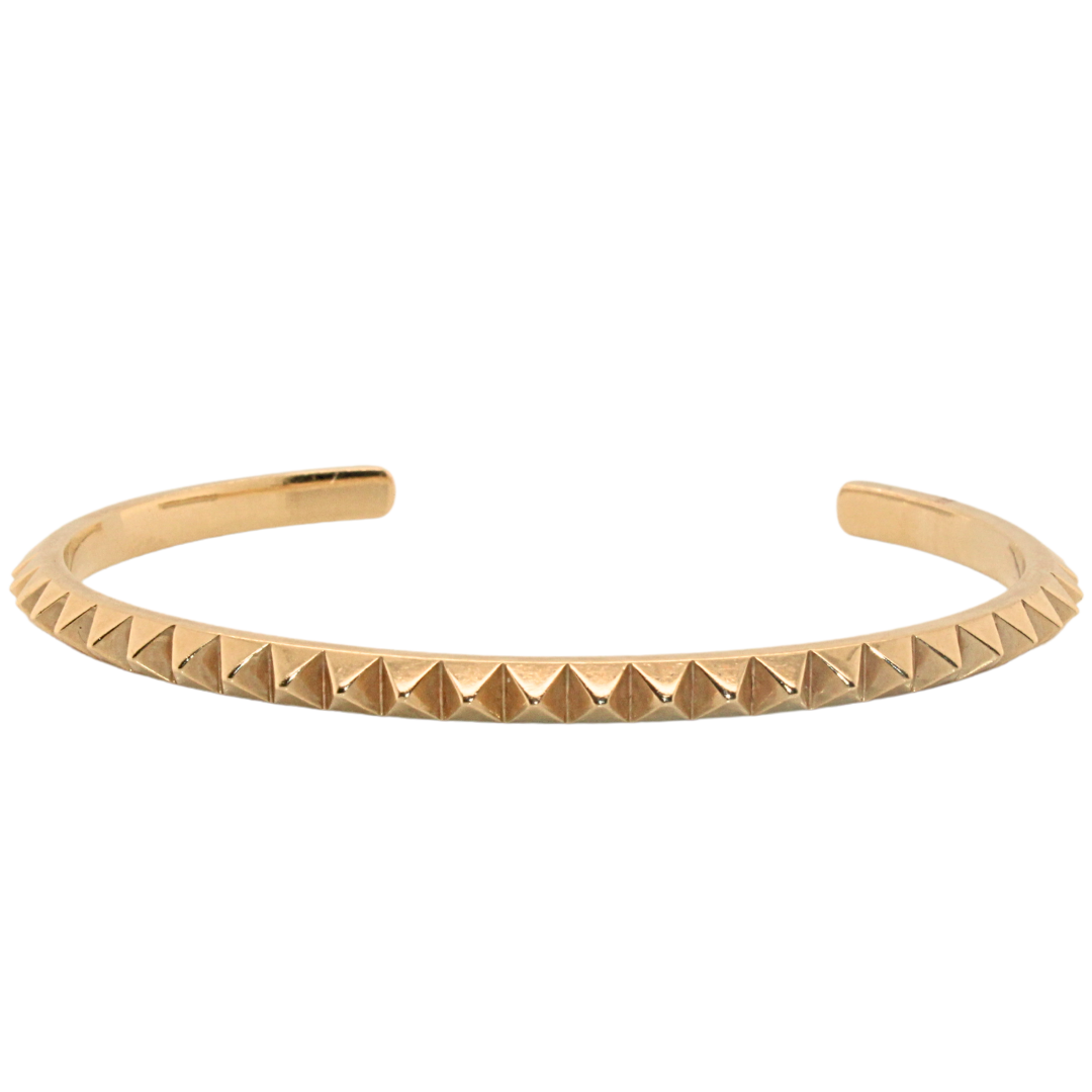 18k Yellow Gold Spikes Bangle