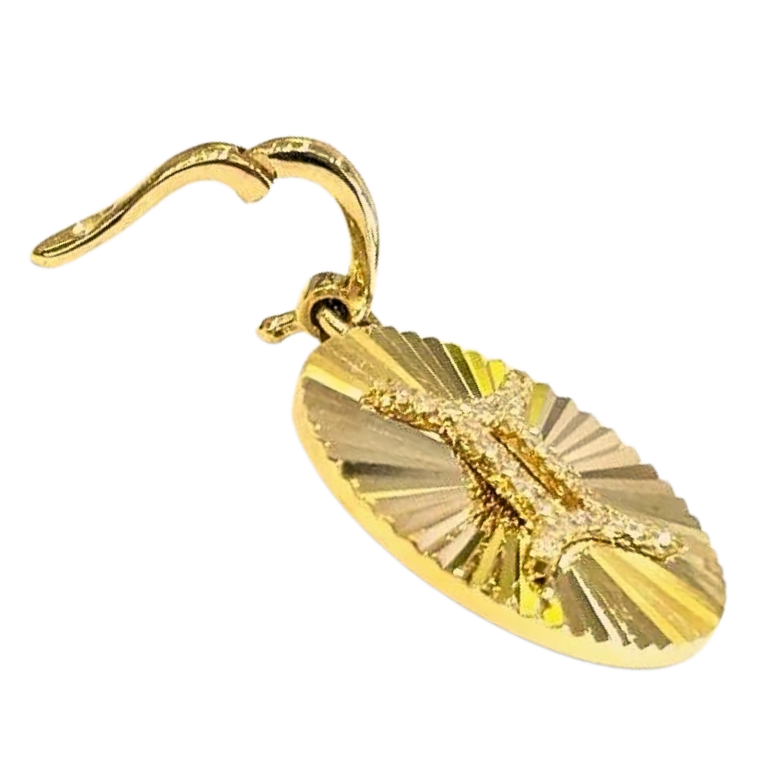 14K Yellow Gold Zodiac Diamond Charm Pendants 0.09 To 0.13 Carats