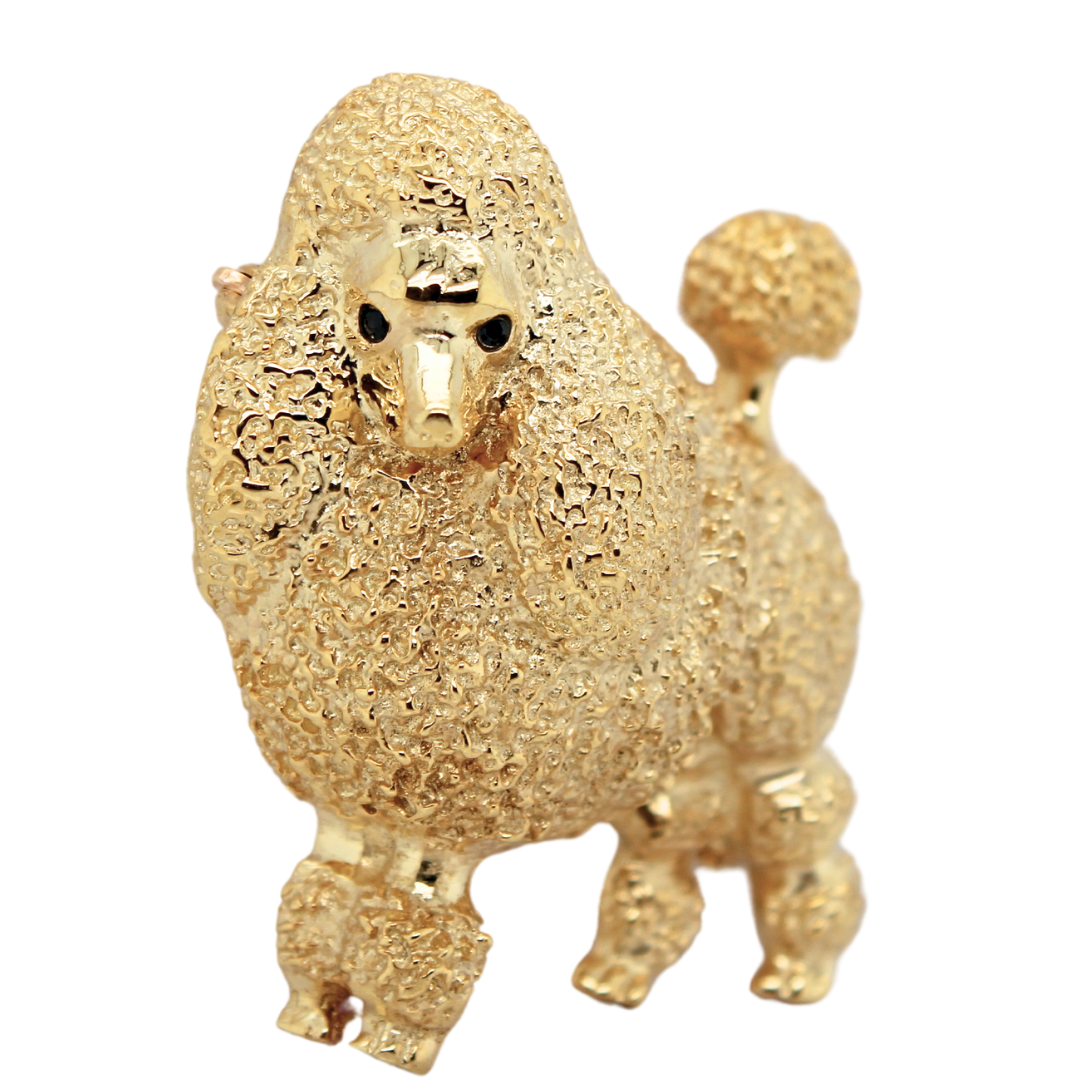 Tiffany and Co. 18k Yellow Gold Poodle Pin/Brooch