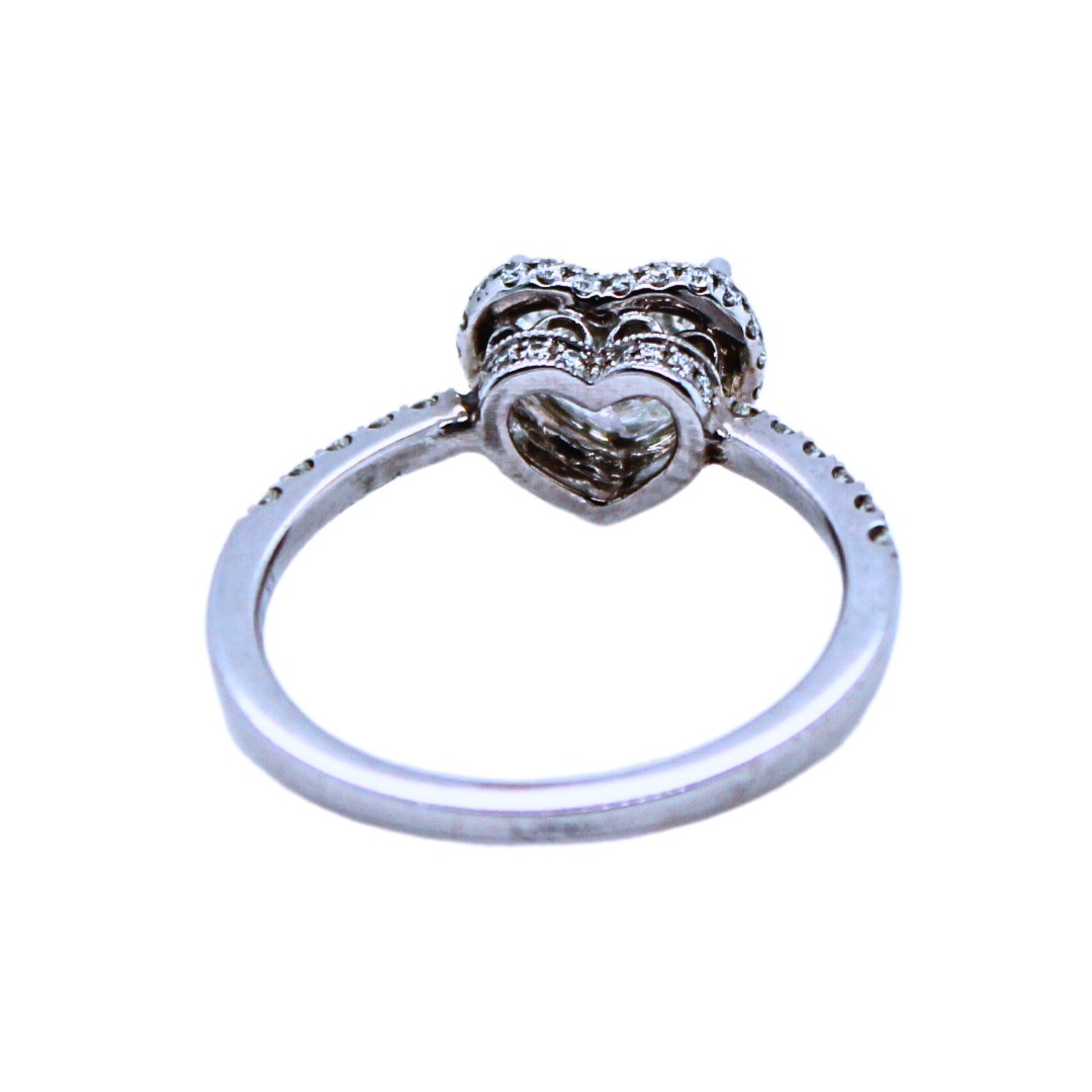 Heart Diamond Ring with GIA