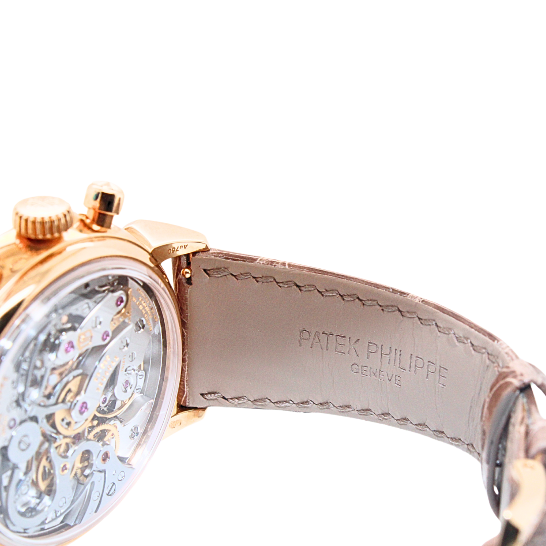 Patek Phillippe 18K Rose Gold Chronograph Complications 7150/250R-001 with Case