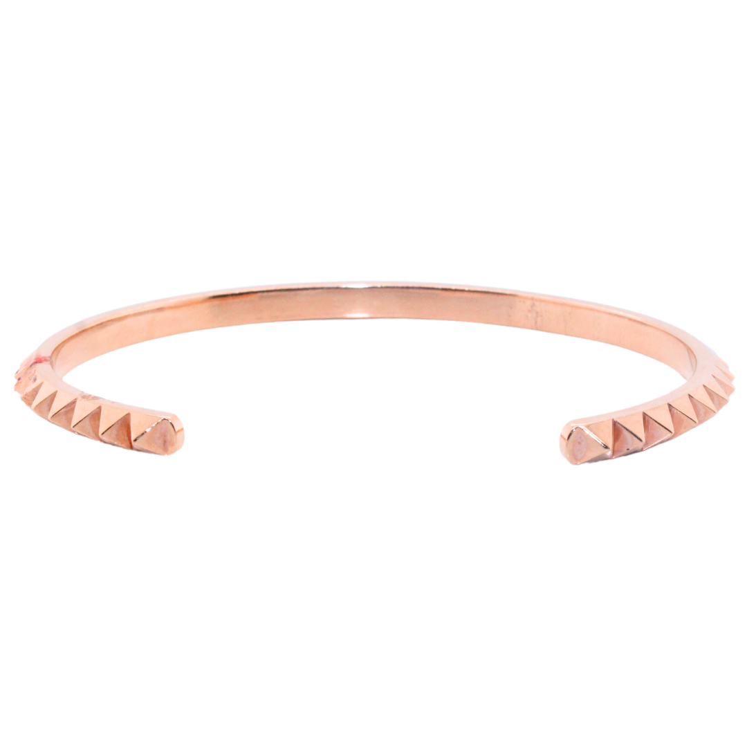 18k Rose Gold Spikes Bangle