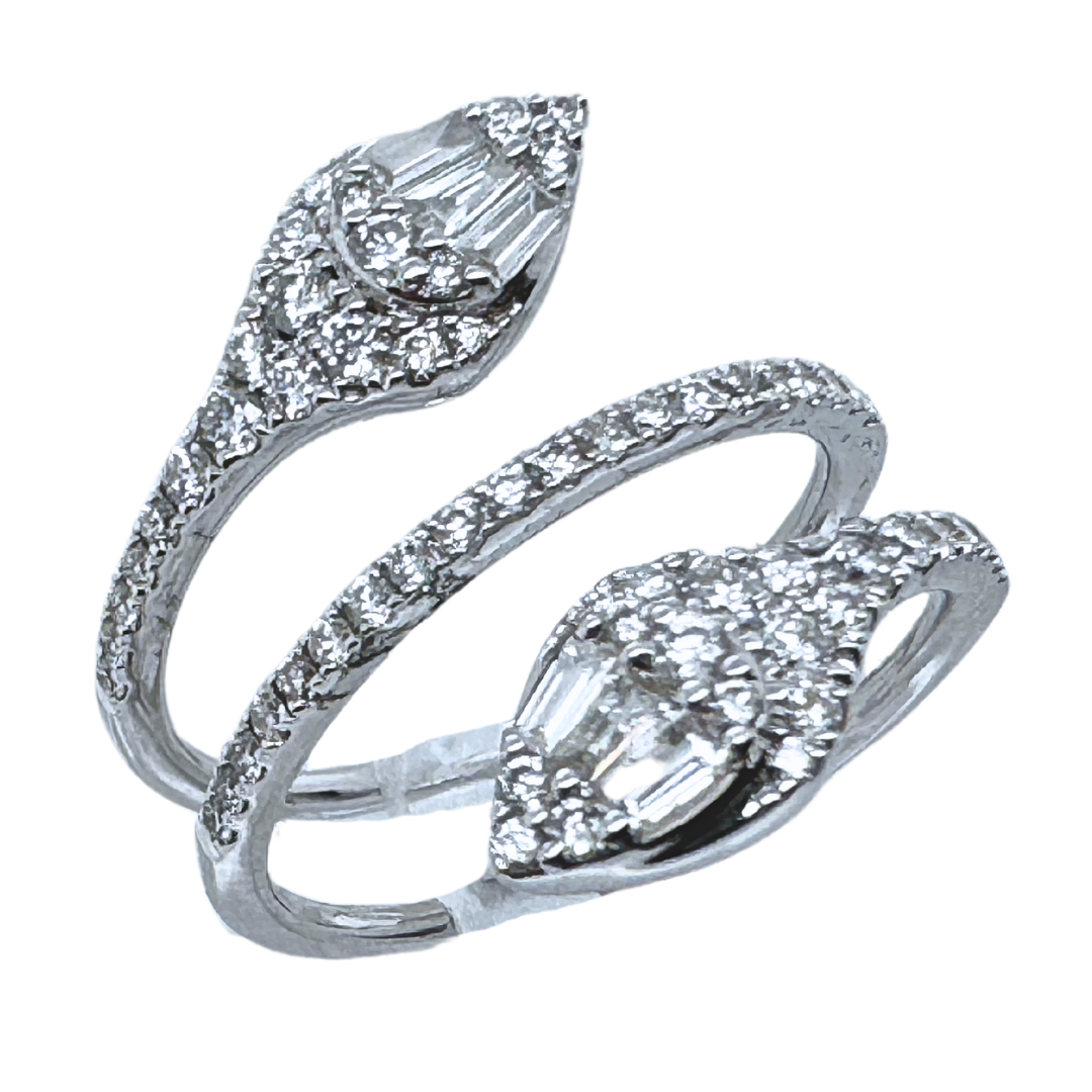 18k White Gold Diamond Fashion Ring 0.75CTW