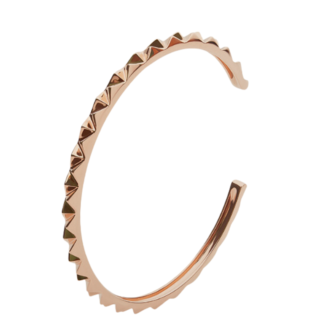 18k Rose Gold Spikes Bangle