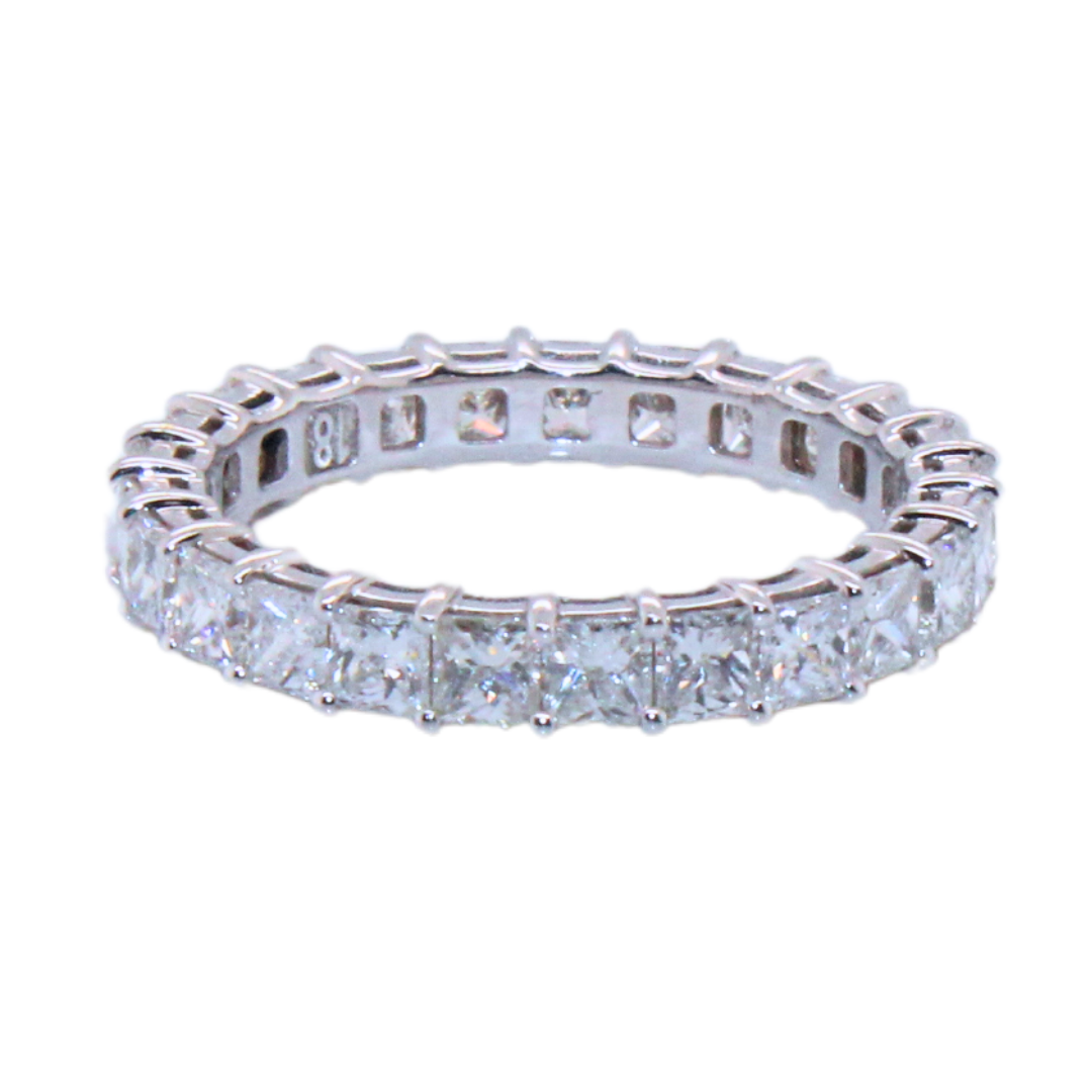 18k White Gold Forever Band 2.91Cts
