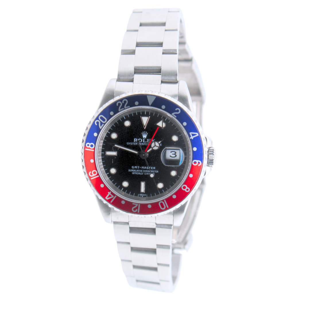 Rolex Stainless Steel GMT- Master II Pepsi 40mm with papers