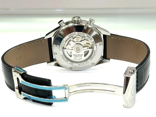 TAG Heuer Carrera Caliber 16 CV2A1AB Chronograph 16 Watch W/Box & Papers