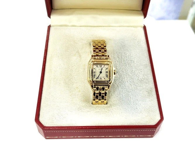 Cartier Panthere' De Cartier 18K Yellow Gold 22MM Quartz Watch W/Box 866911