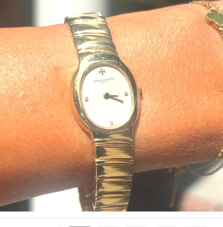 Vacheron & Constantin 18K Yellow Gold Quartz Watch 27536