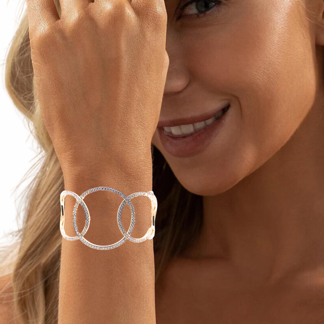 Eternity Interlocking Link Cuff