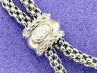 Fope 18K White Gold 2 Row Rope & Diamond Necklace 0.50 Carats