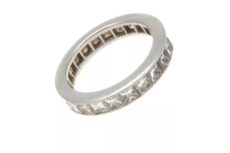 Harry Winston Platinum & Princess Cut Diamond Eternity Band 2.30 Cts.