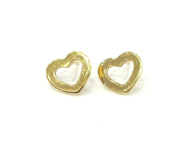 Tiffany & Company 18K Yellow Gold Heart Earrings 4.1 Grams