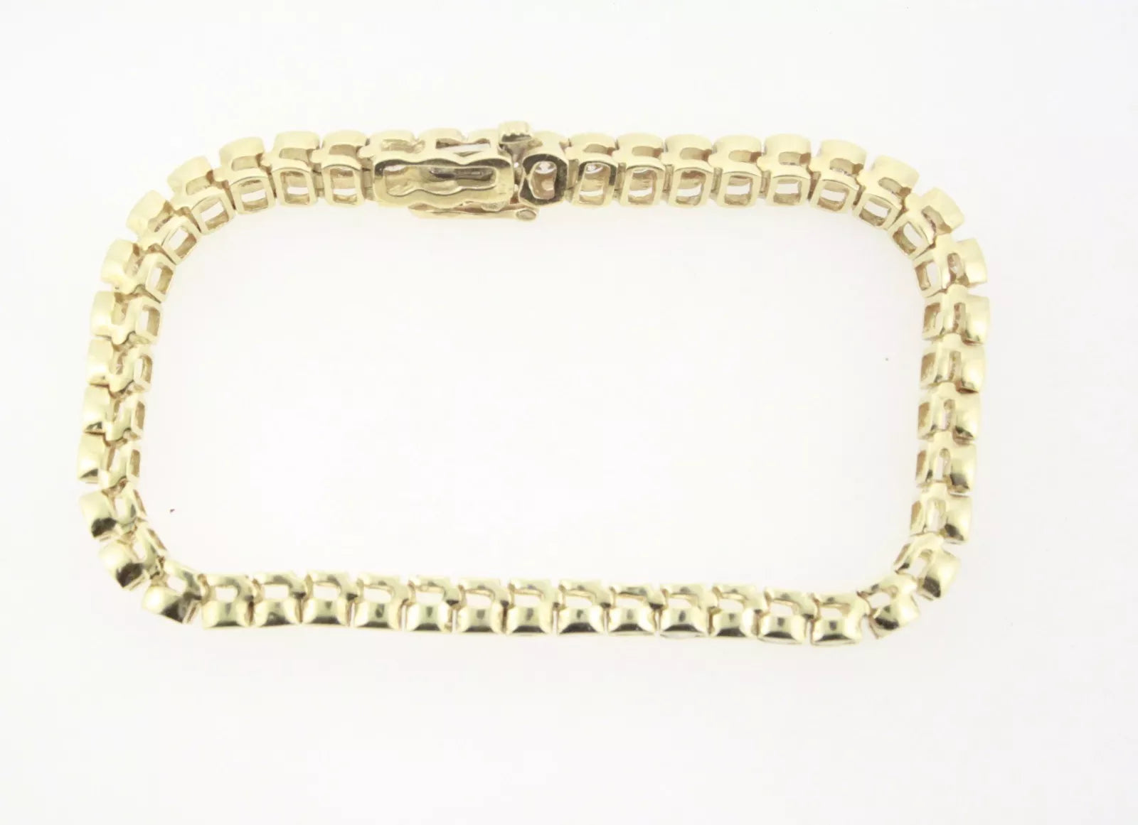 Estate 14K Yellow Gold Tennis Bracelet 46 Diamonds 7.00 Carats 22.9 gram 7' inch