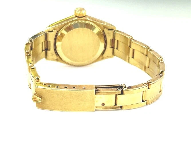 Rolex 14K Yellow Gold Oyster Perpetual Tiffany & Company Dial W/Box 6719