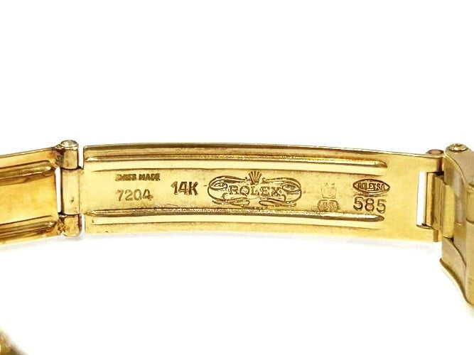 Rolex 14K Yellow Gold Oyster Perpetual Tiffany & Company Dial W/Box 6719