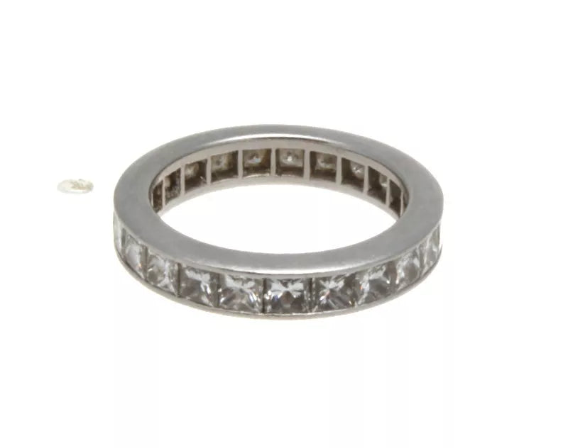 Harry Winston Platinum & Princess Cut Diamond Eternity Band 2.30 Cts.