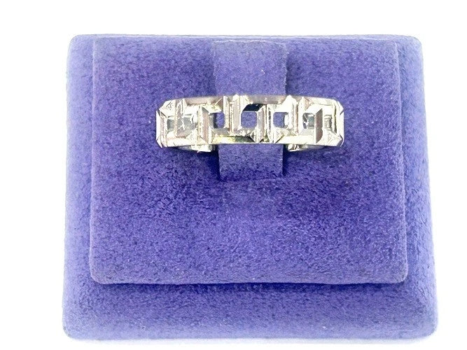 Tiffany & Company 18K White Gold Tiffany T True Wide Ring 5.90 Grams