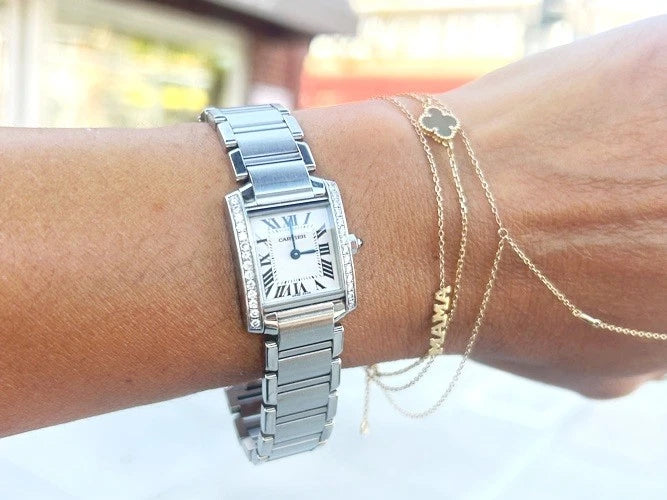 Cartier Tank Francaise Stainless Steel Ladies Watch 2384