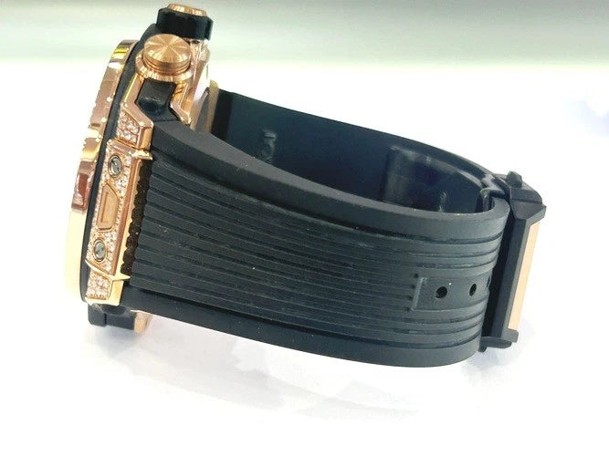 Hublot 18K Rose Gold Big Bang Unico King Gold Pave' 44MM 421.OX.1180.RX.1704 B&P
