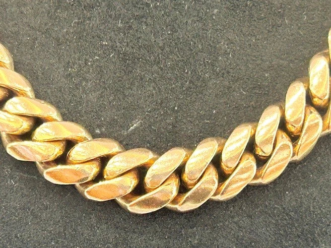 14K Rose Gold Cubak Link Chain with Diamond Lock 3.00 Carats