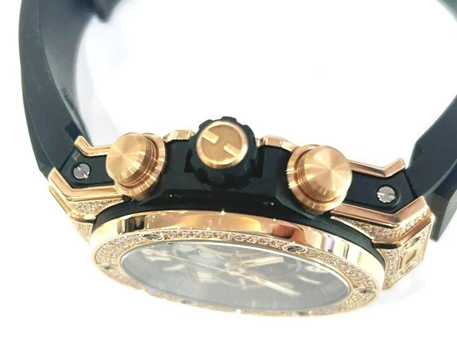 Hublot 18K Rose Gold Big Bang Unico King Gold Pave' 44MM 421.OX.1180.RX.1704 B&P