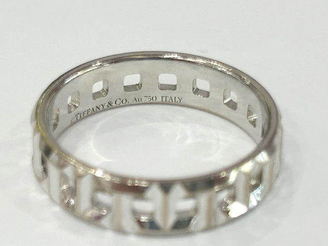 Tiffany & Company 18K White Gold Tiffany T True Wide Ring 5.90 Grams