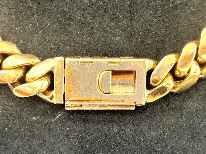 14K Rose Gold Cubak Link Chain with Diamond Lock 3.00 Carats