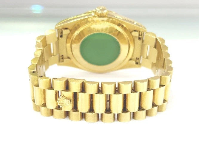 Rolex 18K Yellow Gold Day-Date President Myriad Diamond Dial Watch 18238