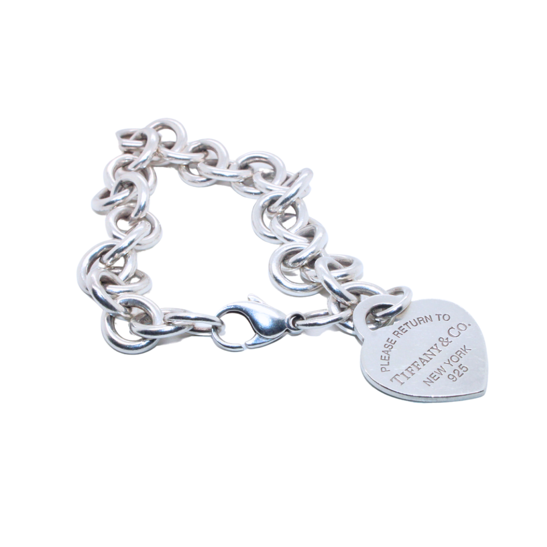 Tiffany & Co. Return to Tiffany and Tiffany Blue Heart Tag Charm Bracelet