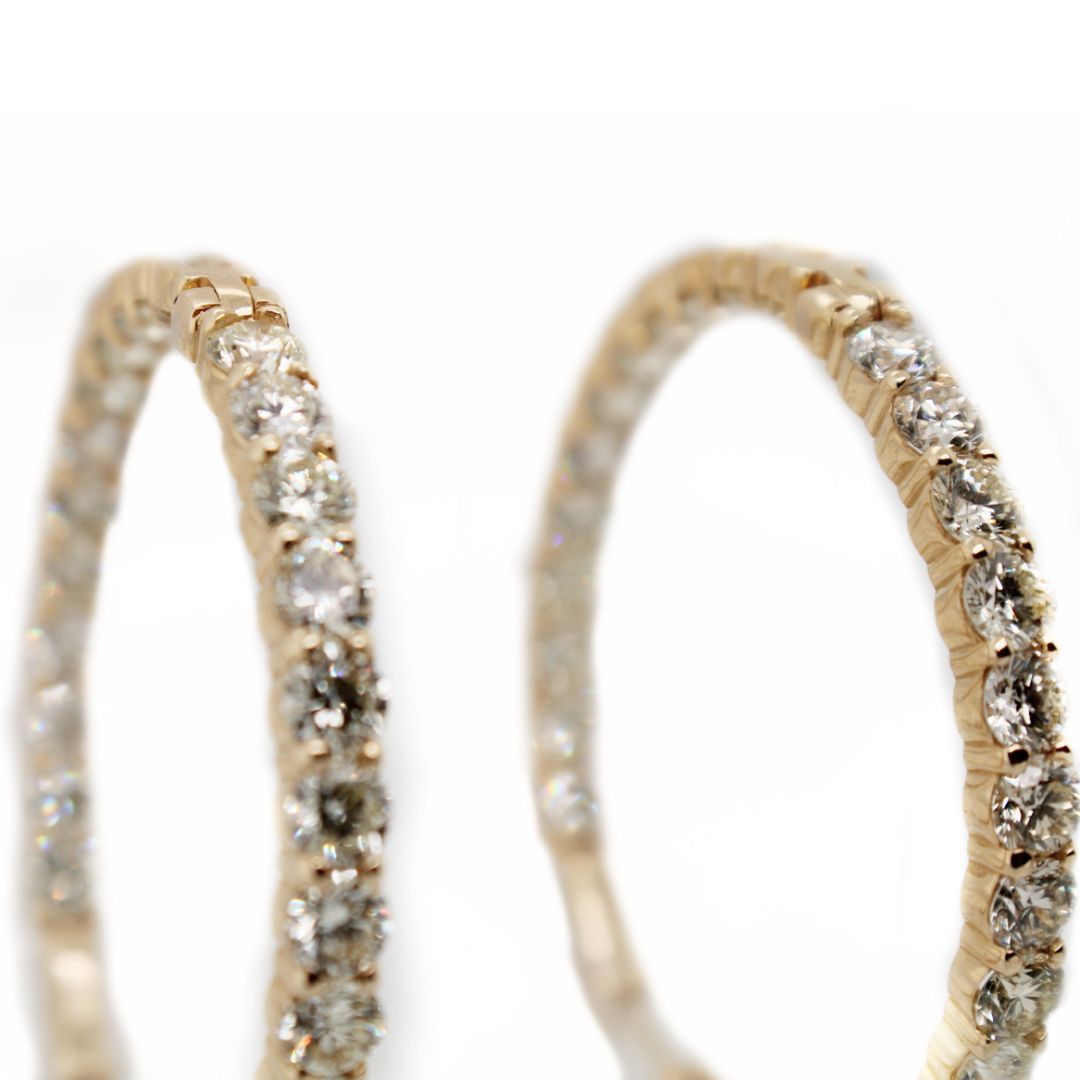 gold hoop earrings