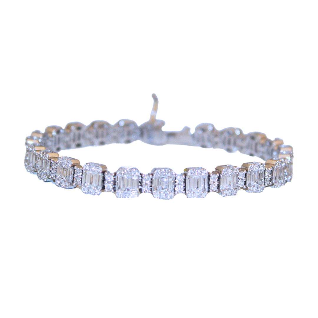 18K White Gold Diamond Bracelet