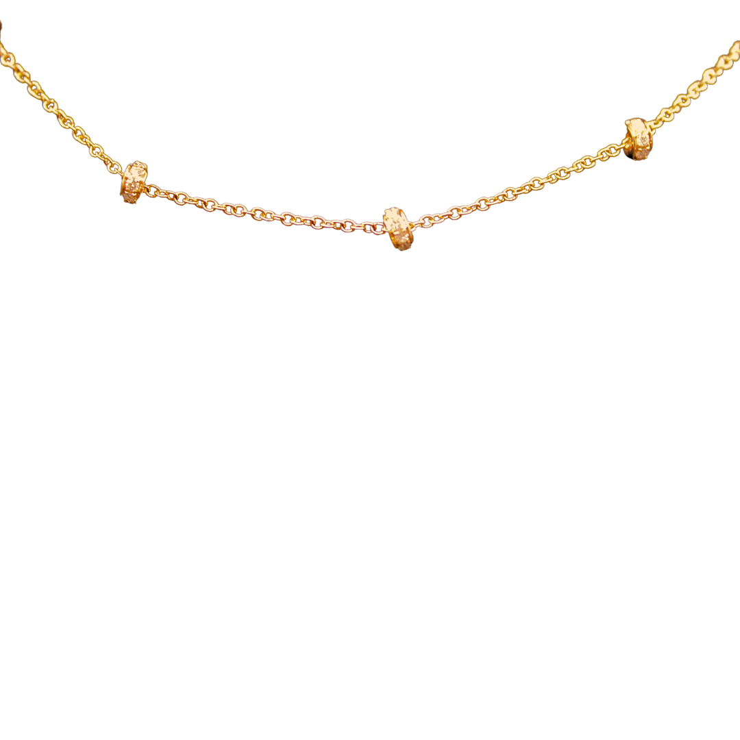 18K Rose Gold Roulette Chain