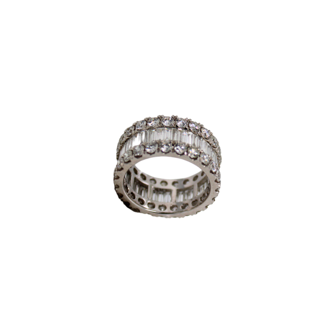 18K White Gold Eternity Band