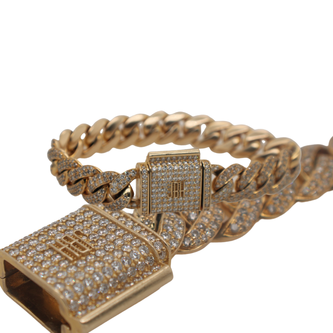 Jason Beverly Hills Cuban Link Diamond Bracelet