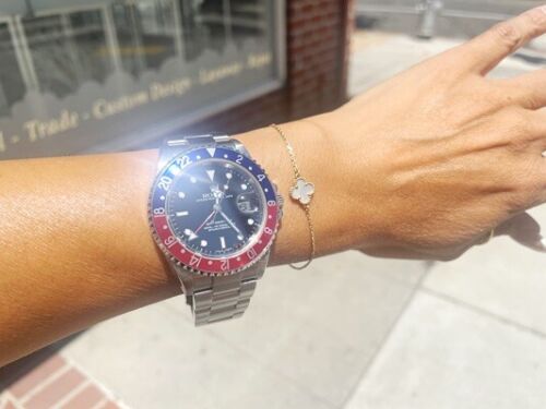 Rolex GMT-Master II Stainless Steel Pepsi 40MM Ref# 16710 W/Papers