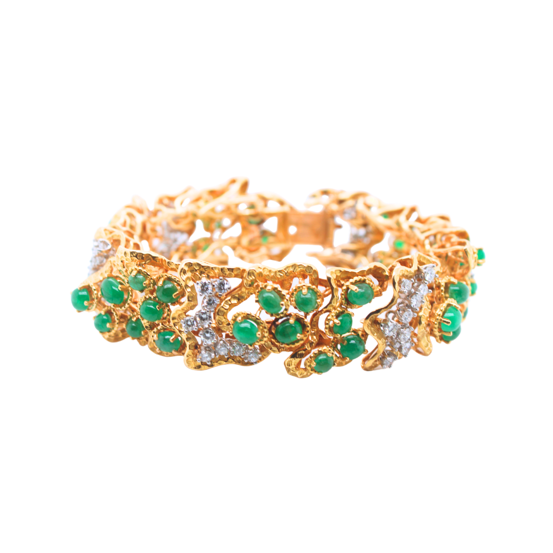 18K Yellow Gold French Bracelet