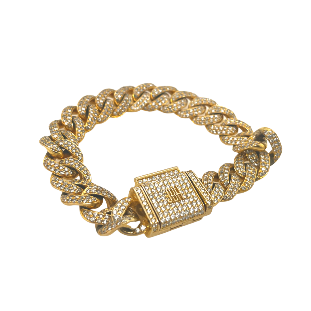 Jason Beverly Hills Cuban Link Diamond Bracelet