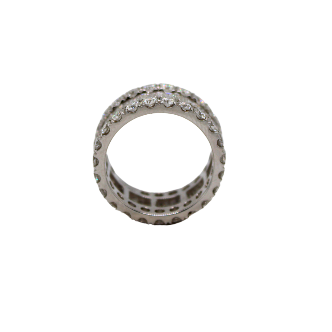 18K White Gold Eternity Band