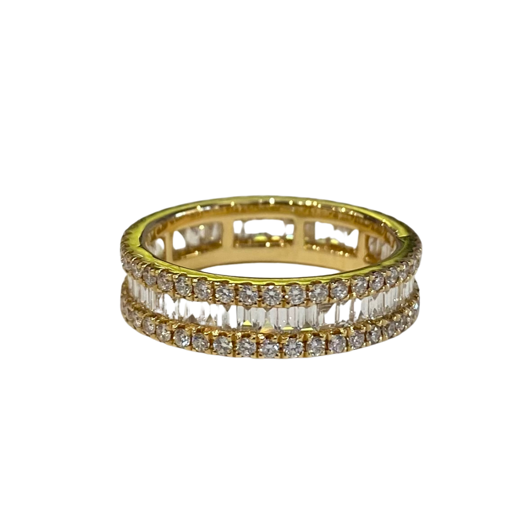 18K YELLOW GOLD FASHION RING