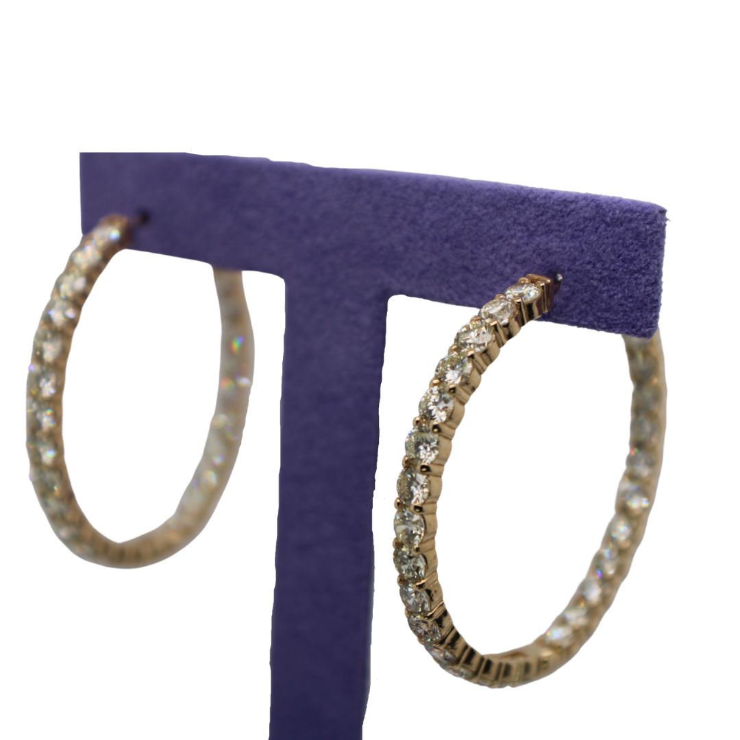 gold hoop earrings