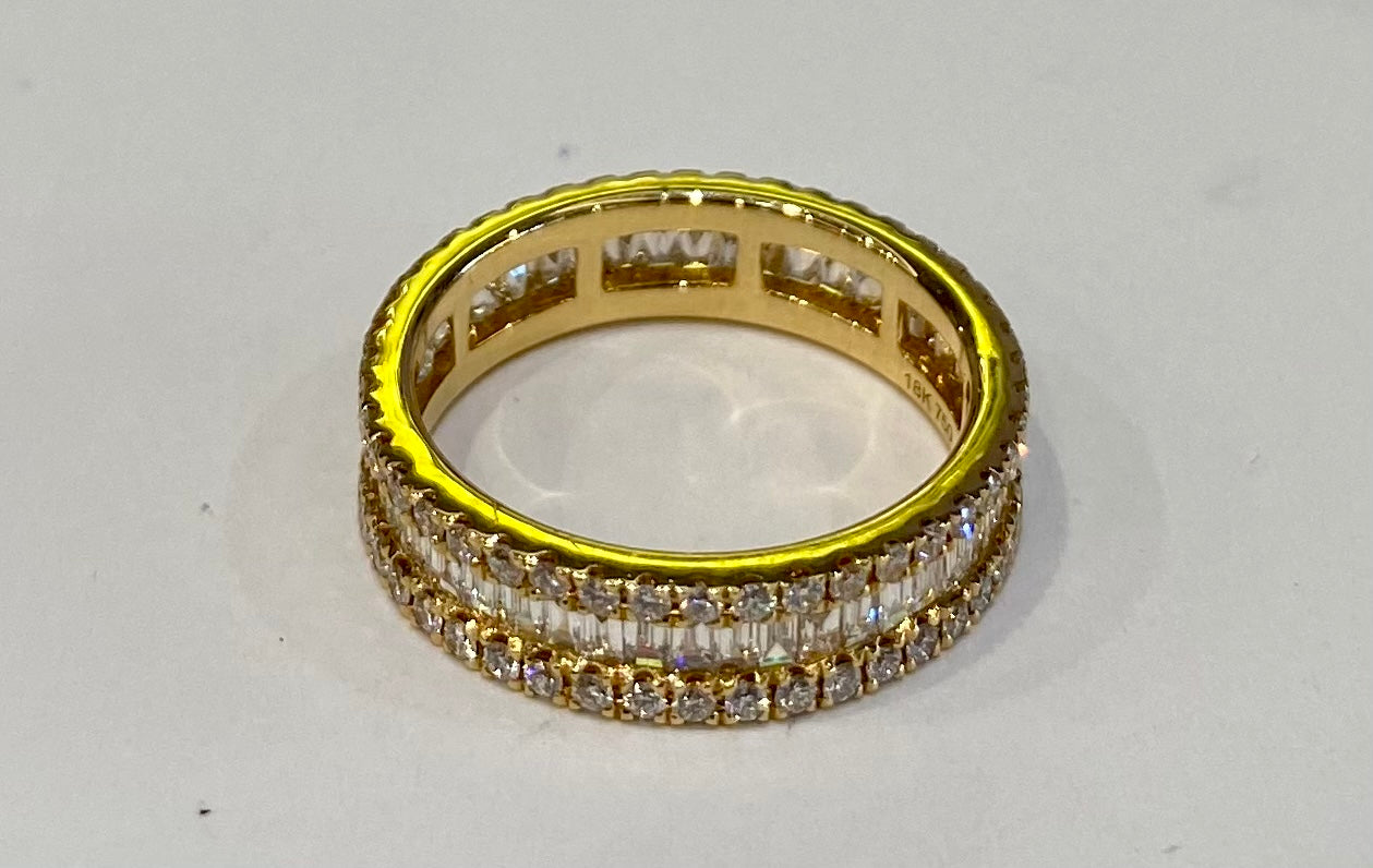 18K YELLOW GOLD FASHION RING