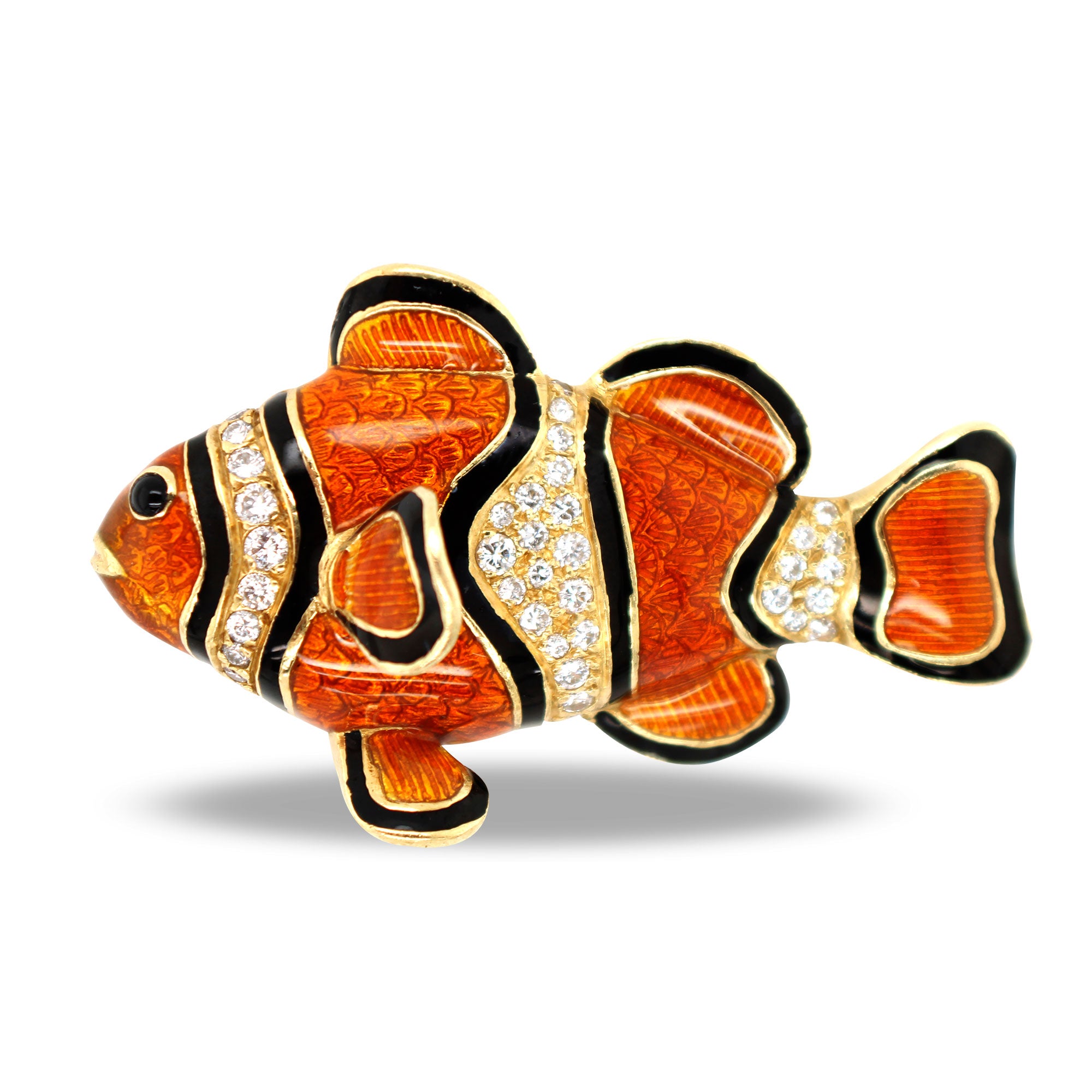 Finding Nemo Collection Kaston's Fish Art Brooch Clown Fish