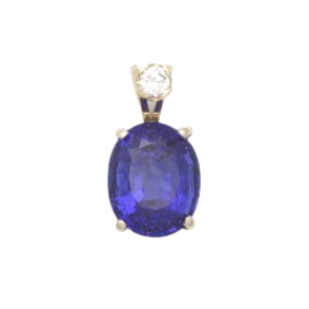 14KYG TANZANITE PENDANT