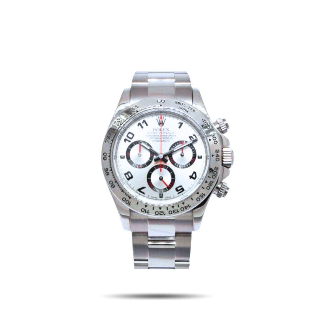 18K White Gold Automatic Rolex Oyster Perpetual Superlative Chronometer Officially Certified Cosmograph Daytona